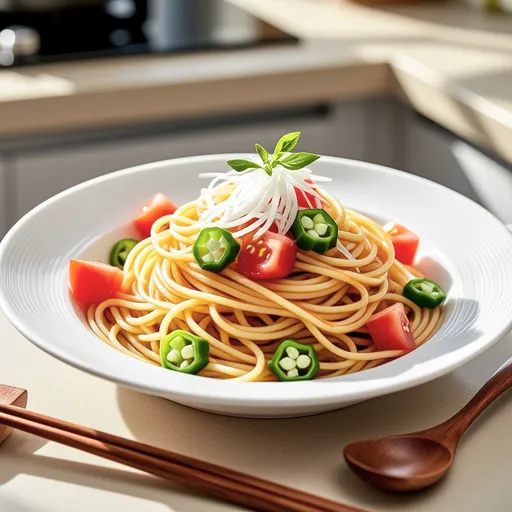 Cold Pasta with Aromatic Vegetables