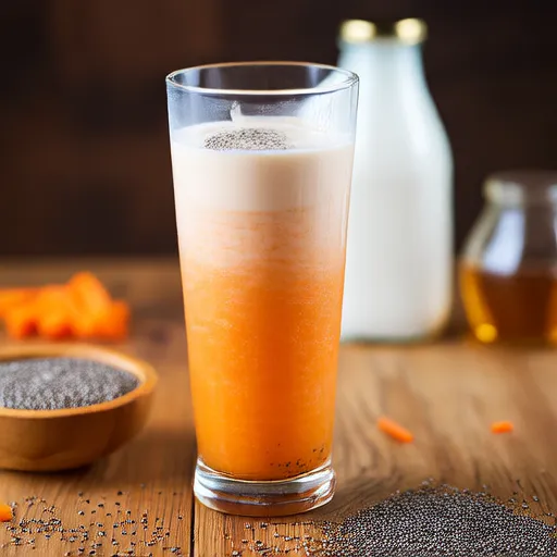 Carrot Chia Seed Beef Milk Blend
