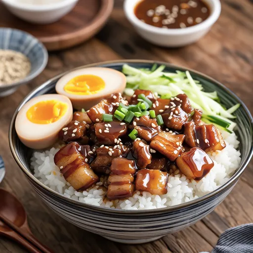 Spicy Ginger Pork Rice Bowl