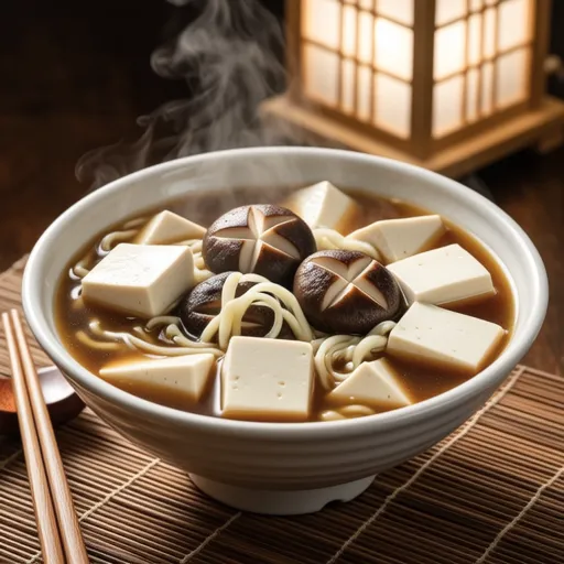 Maitake and Tofu Miso Soup