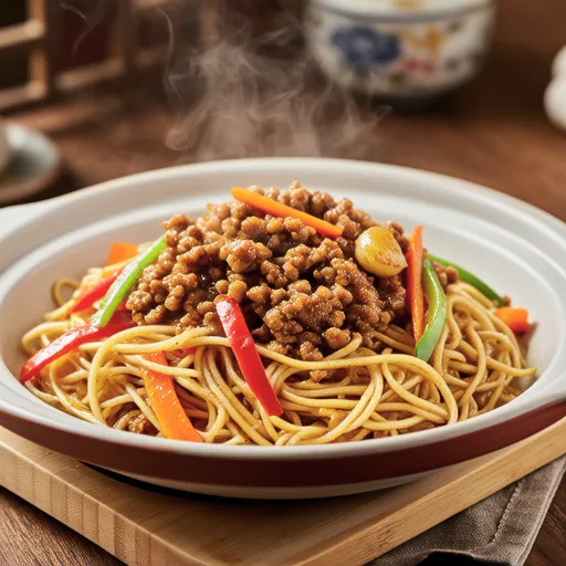 Bell Pepper and Vermicelli Curry Stir-fry