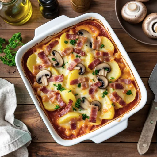 Bacon and Potato Cheese Bake