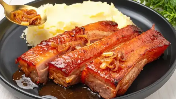 豚バラ肉のビール煮込み