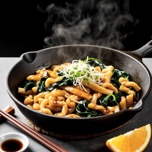 Hanpen and Natto with Yuzu Kosho Stir-fry