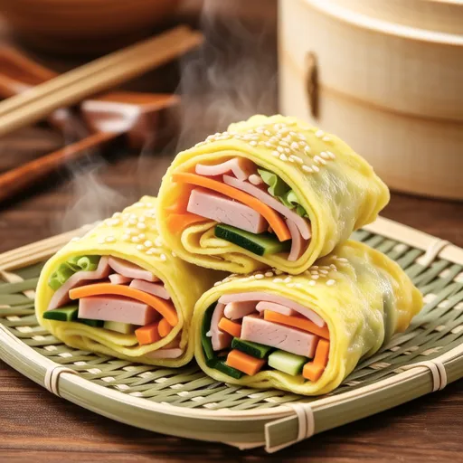 Vegetable Fried Rice Egg Roll
