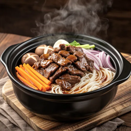 Hotpot Glass Noodles with Beef Bulgogi