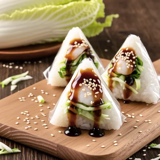 Cabbage and Shirasu Rice Balls