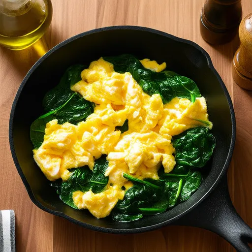 Spinach and Egg Breakfast Scramble