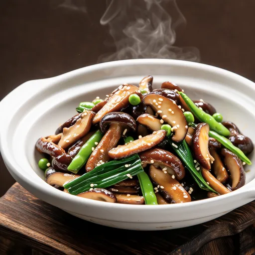 Spicy Stir-fried Chikuwa and Shimeji Mushrooms