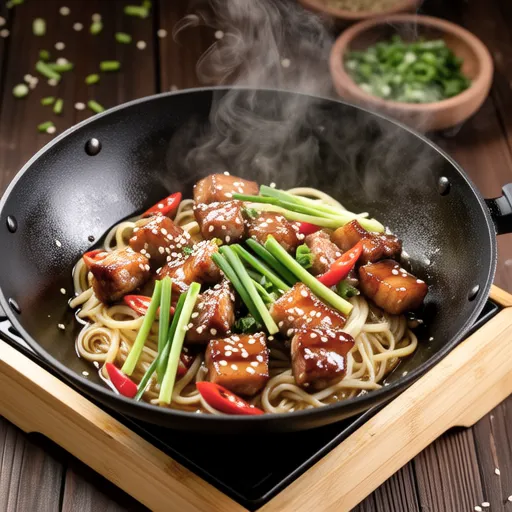 Salt Lemon Pork Belly and Chive Vermicelli