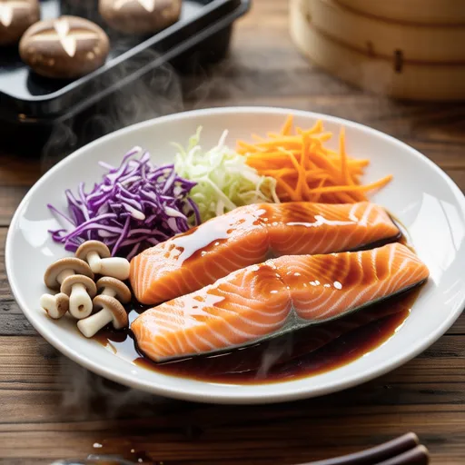 Salmon and Autumn Vegetables with Miso Sauce