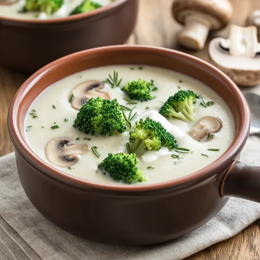 Broccoli and Mushroom Potage