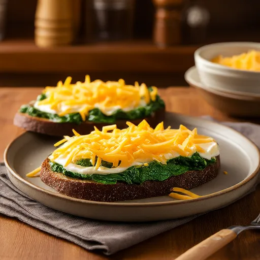 Spinach Cheese Toast