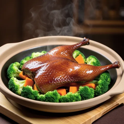 Air Fryer Vegetable Duck Roast