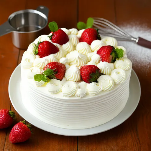 Low-Calorie Vanilla Birthday Cake