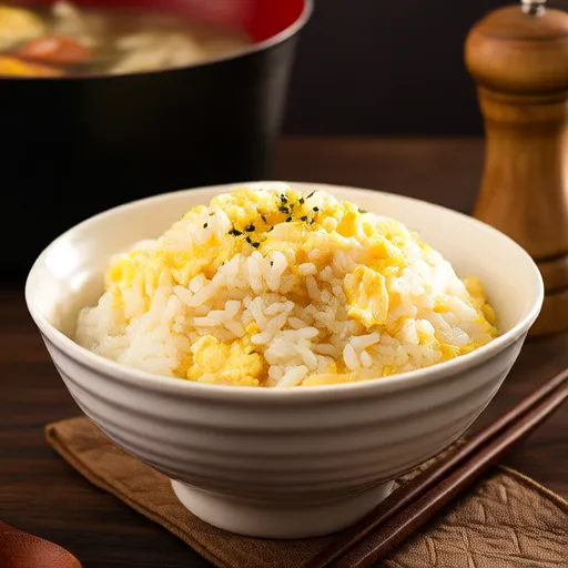 Arroz frito con huevo