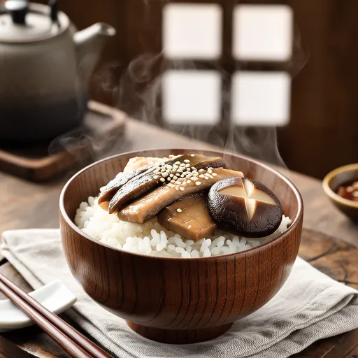 Rice Cooked with Canned Mackerel and Umeboshi