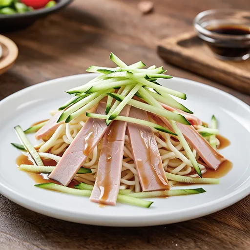 Kanpyo and Ham Salad