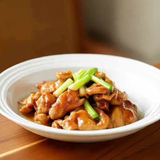 Simple Stir-Fried Chicken with Scallions