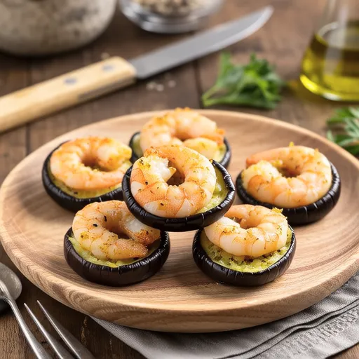 Eggplant Shrimp Macaron Menbosha