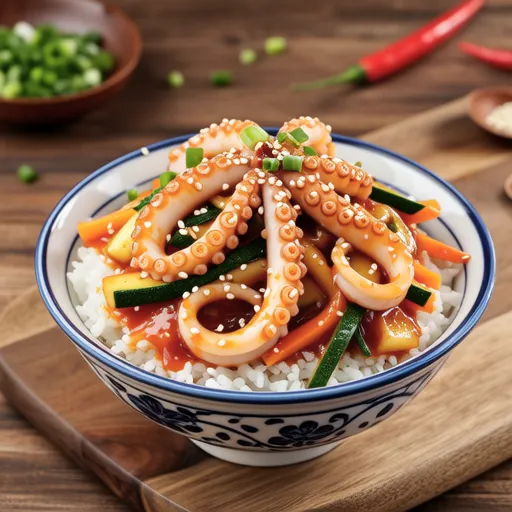 Spicy Squid Rice Bowl