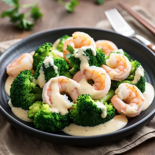 Shrimp and Broccoli with Tartar Sauce Stir-fry