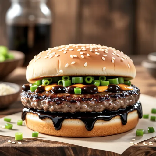 Black Sesame Tantan Hamburger