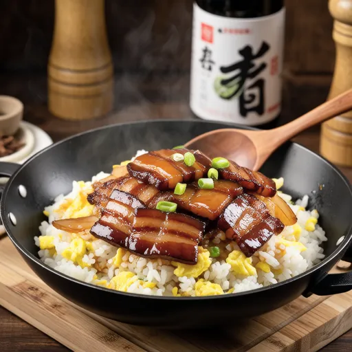 Stir-fried Rice with Pork Belly