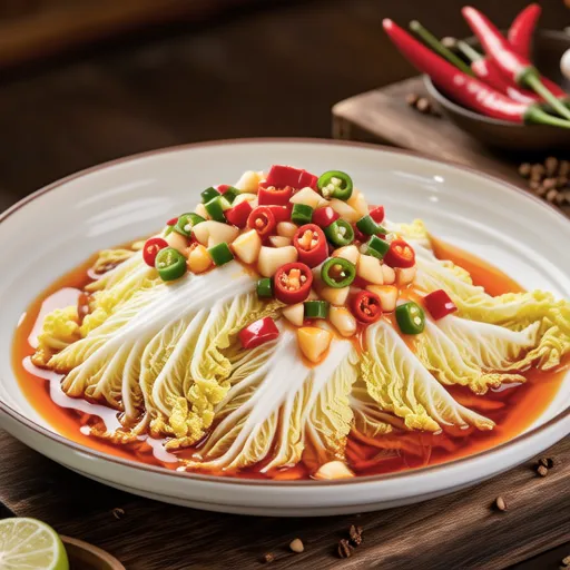 Steamed Napa Cabbage with Chili Oil