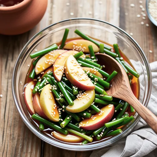 Sweet and Sour Apple Chive Salad