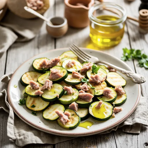 Zucchini and Potato Mustard Marinade