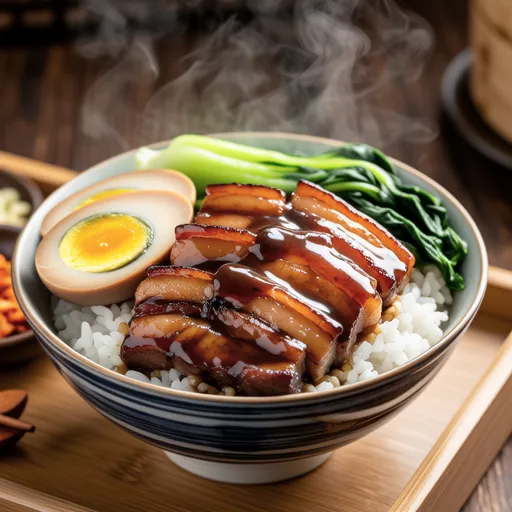 Microwave Simmered Pork Rice Bowl