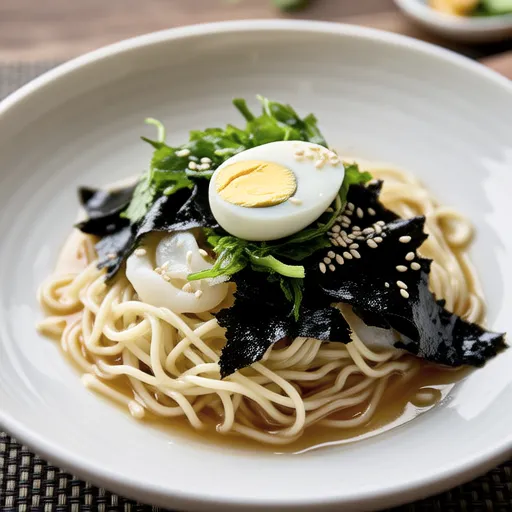 モズクとしらすの軽いパスタ
