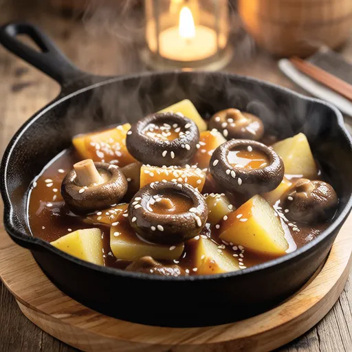 Shiitake Mushroom and Potato Braised Dish