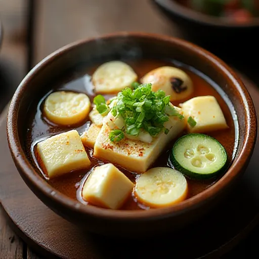 Ragoût de pâte de soja aux champignons