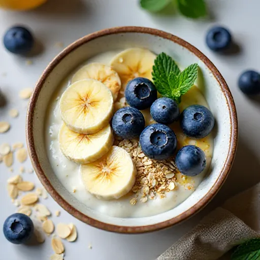 Tigela de Iogurte com Aveia e Frutas