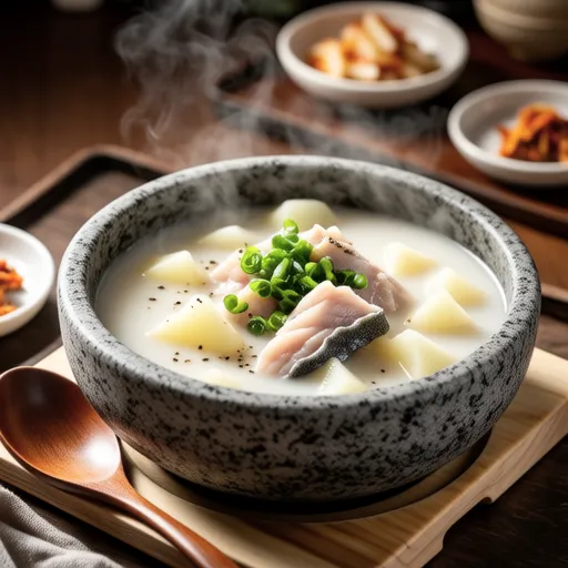 Rich and Milky Dried Pollock Soup (Hwangtae Haengjangguk)