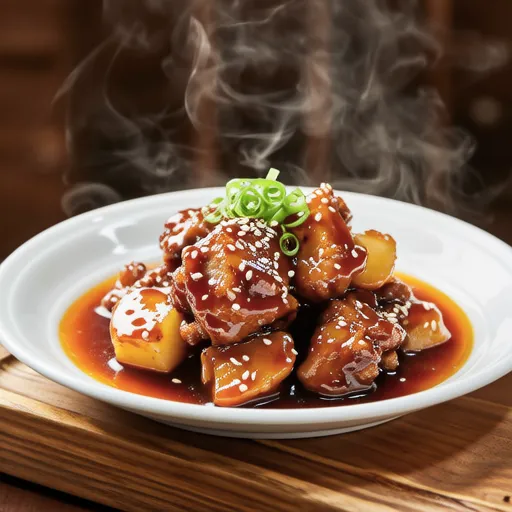 Teriyaki Chicken Thighs with Burdock Root