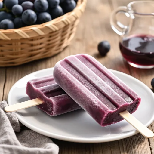 Frozen Grape Popsicles