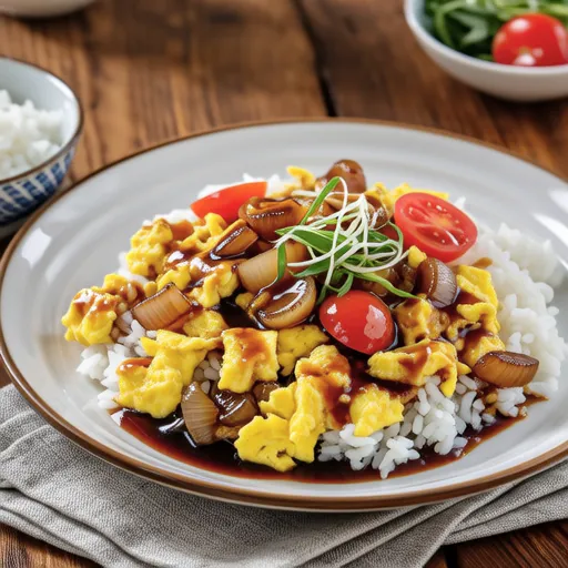 Egg and Onion Stir-fry with Oyster Sauce