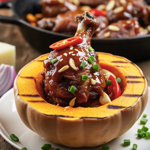 Steamed Duck with Pumpkin