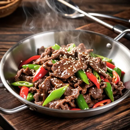 Beef and Bell Pepper Stir-fry with Oyster Sauce