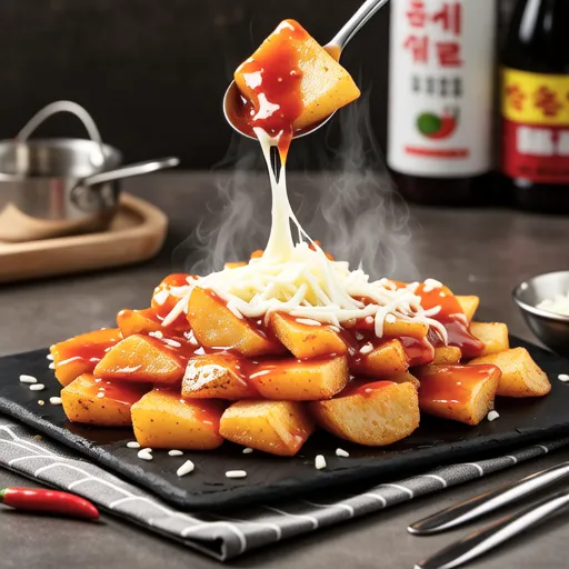 Cheese Wedge Potato Tteokbokki