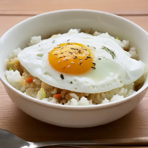 Riso con uovo e salsa di soia