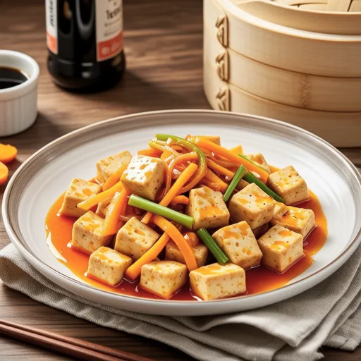 Orange-Flavored Tofu Sweet and Sour