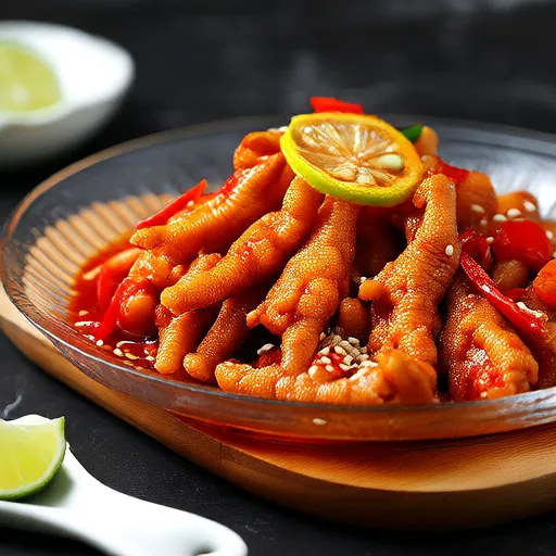 Stir-fried Chicken Feet with Lemon