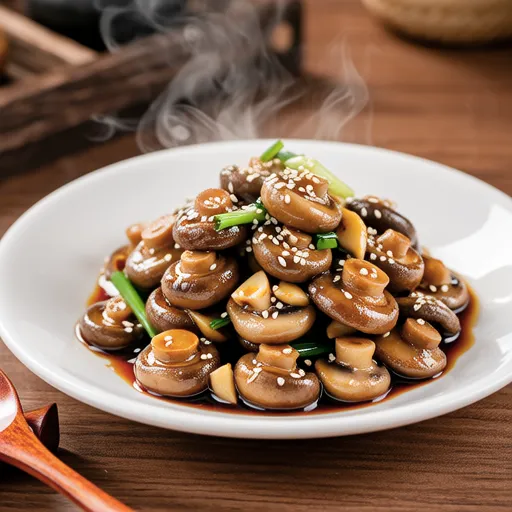 Baby Side Dish Stir-Fried Oyster Mushrooms