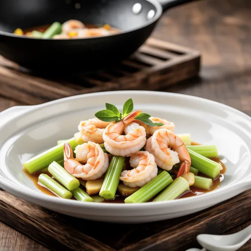 Shrimp and Celery Stir-fry