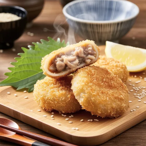 Mentaiko Lotus Root Patties