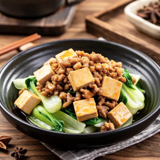 Stir-fried Cabbage and Fried Tofu with Ume Miso